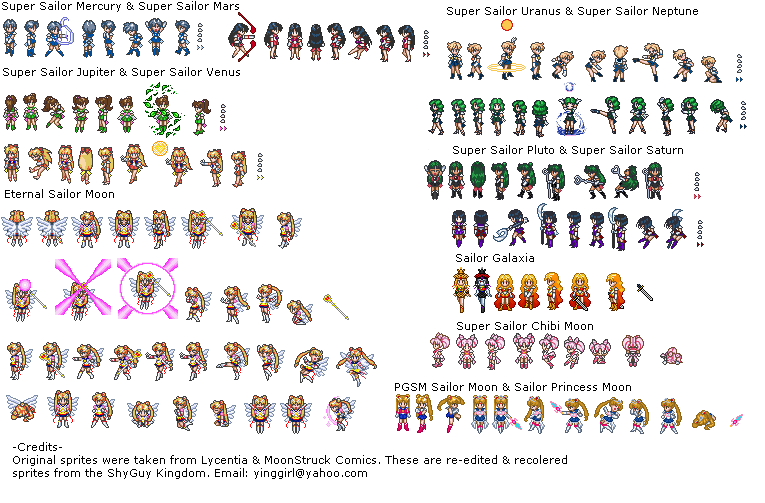 Full-sized version of “Super Senshi Sheet”